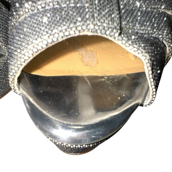 Gianni Bini Glitter Heels Bundle 8.5 | Silver & Iridescent Sparkle Pair - Picture 6 of 16
